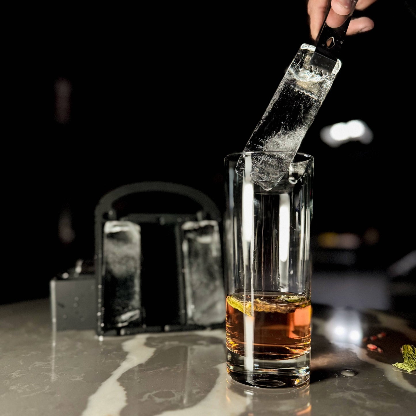 Silicone Collins Ice Cube Maker - Lemonsoda - 6 Cuboids