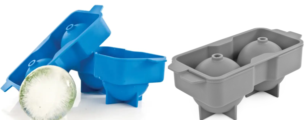 Neptune Silicone 2.25 in. Ice Cube Spheres Mold - TRUE