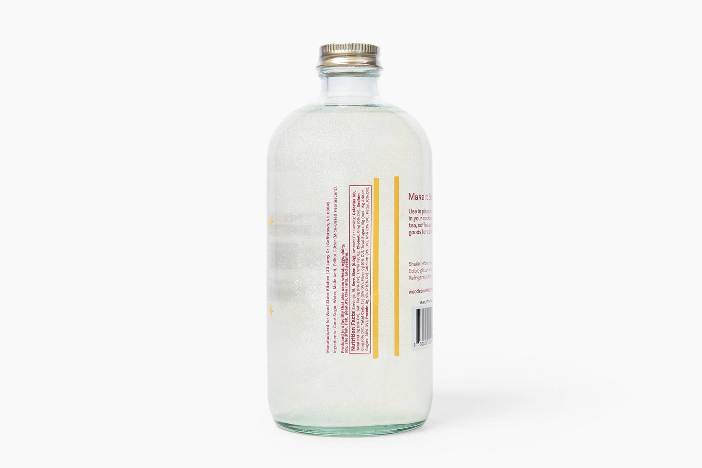 Glitter Simple Syrup with Edible Glitter - Wood Stove Kitchen - 16oz