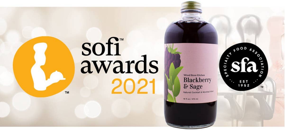 Blackberry & Sage Cocktail Mixer and Mocktail Mixer - Wood Stove Kitchen - 16oz