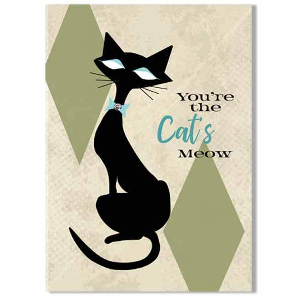 Cat's Meow Everyday Greeting Card - Mod Lounge Paper Company