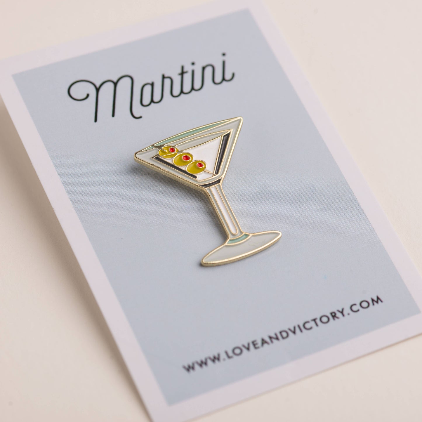 Martini Cocktail PIn - Love & Victory