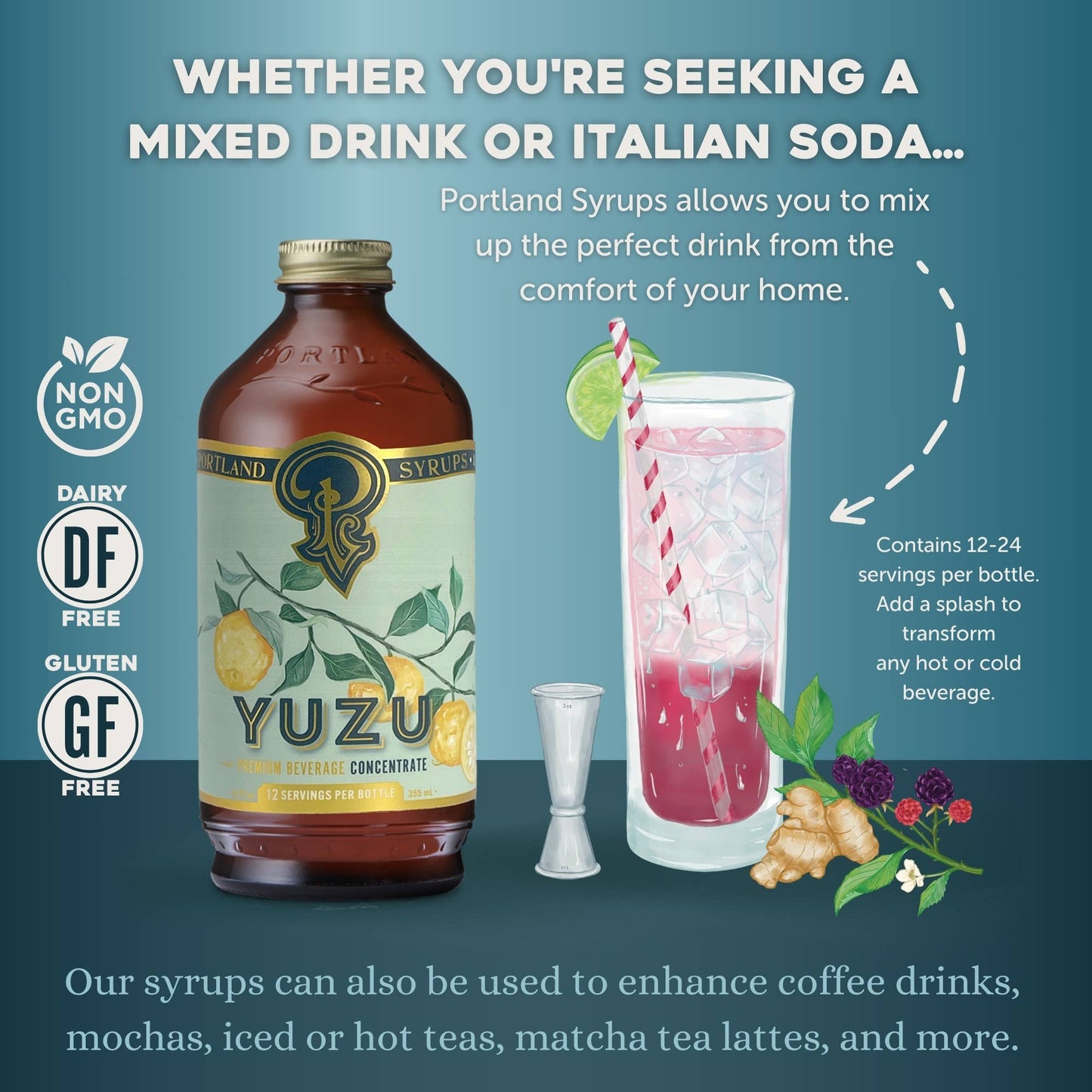 Yuzu Syrup - Portland Syrups - 12oz