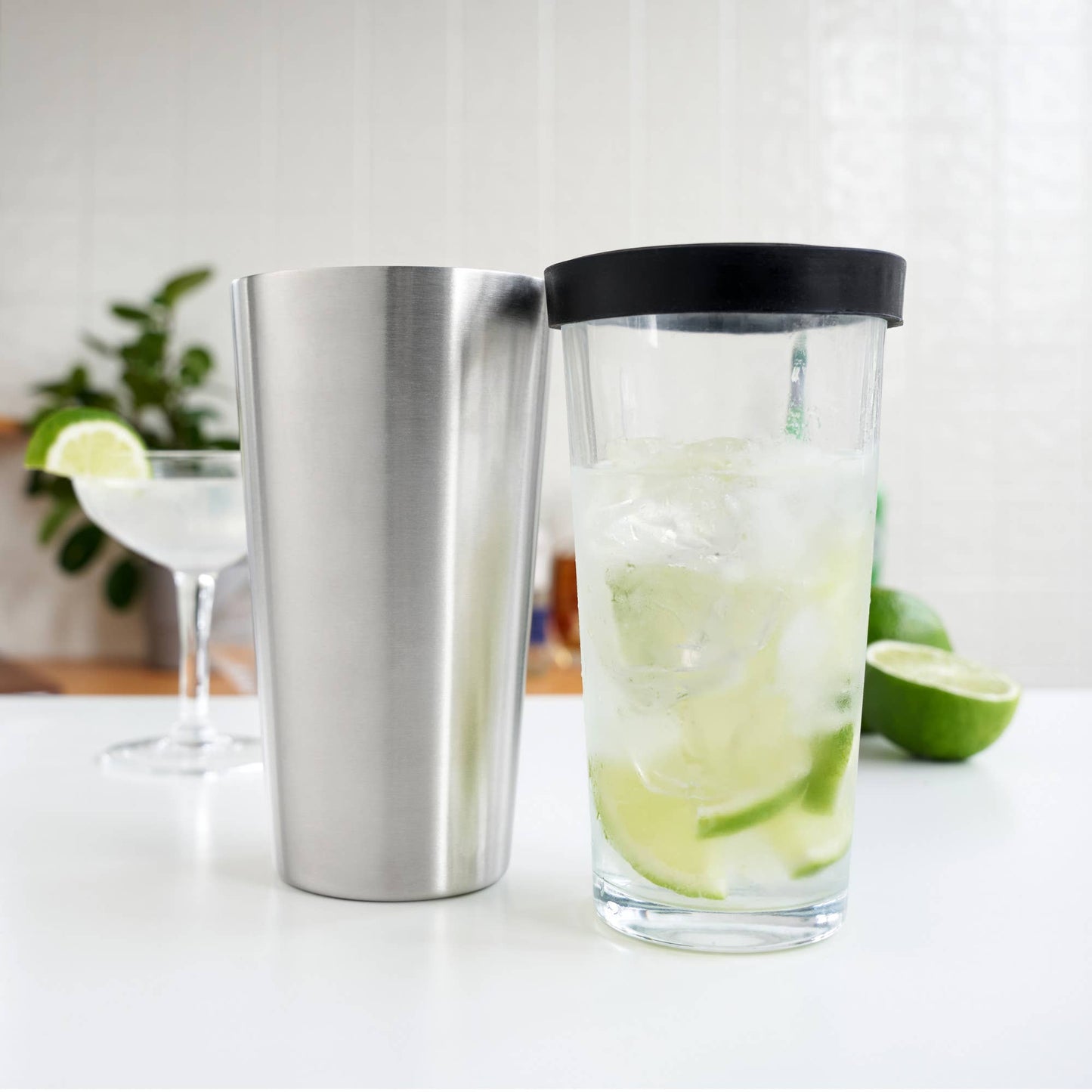 Barkeep Boston Shaker w Stainless Steel Tin and Mixing Glass - TRUE