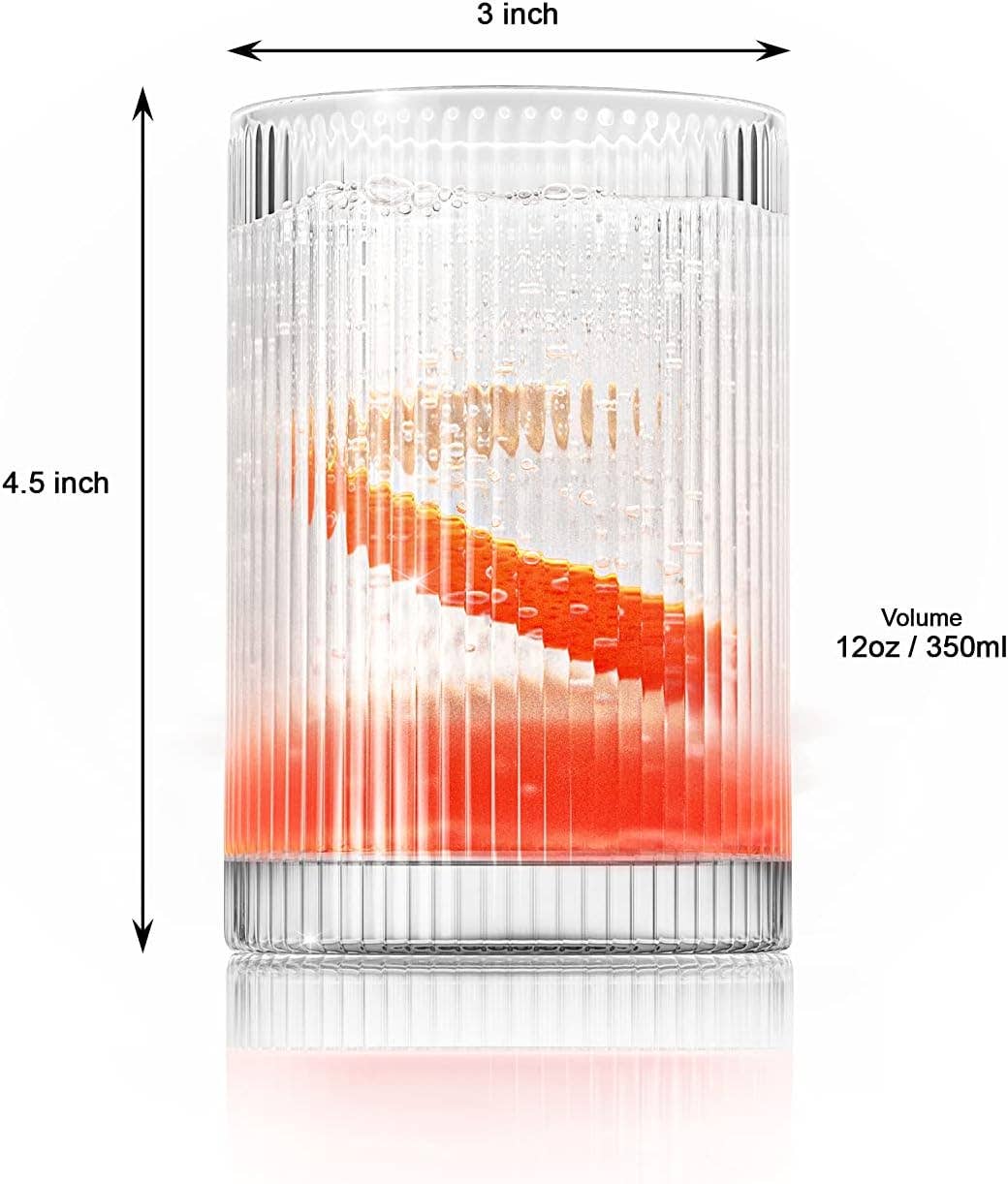 Vintage Straight-Line Highball Glass - Lemonsoda - 12 oz