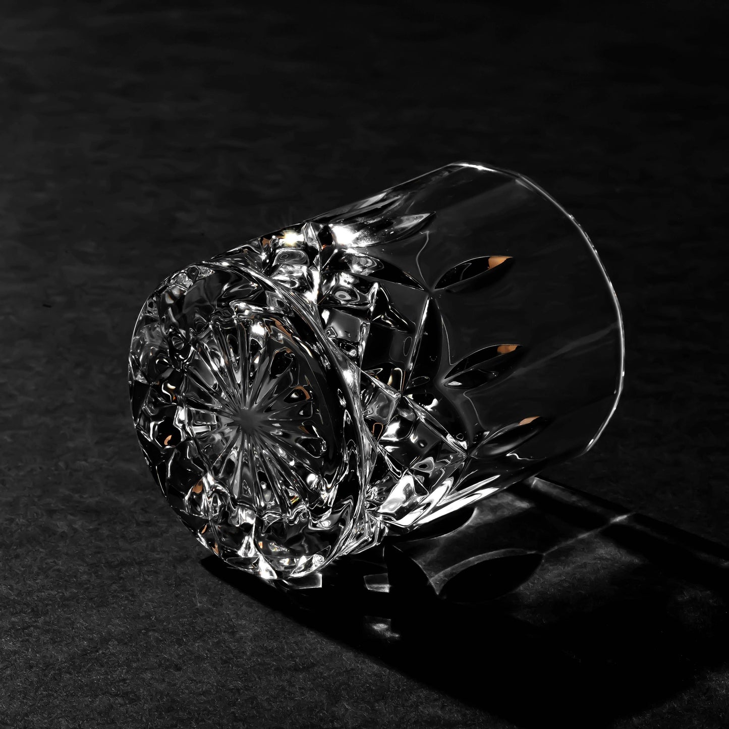 Crystal Cut Old Fashioned Whiskey Glass (10oz) - Lemonsoda