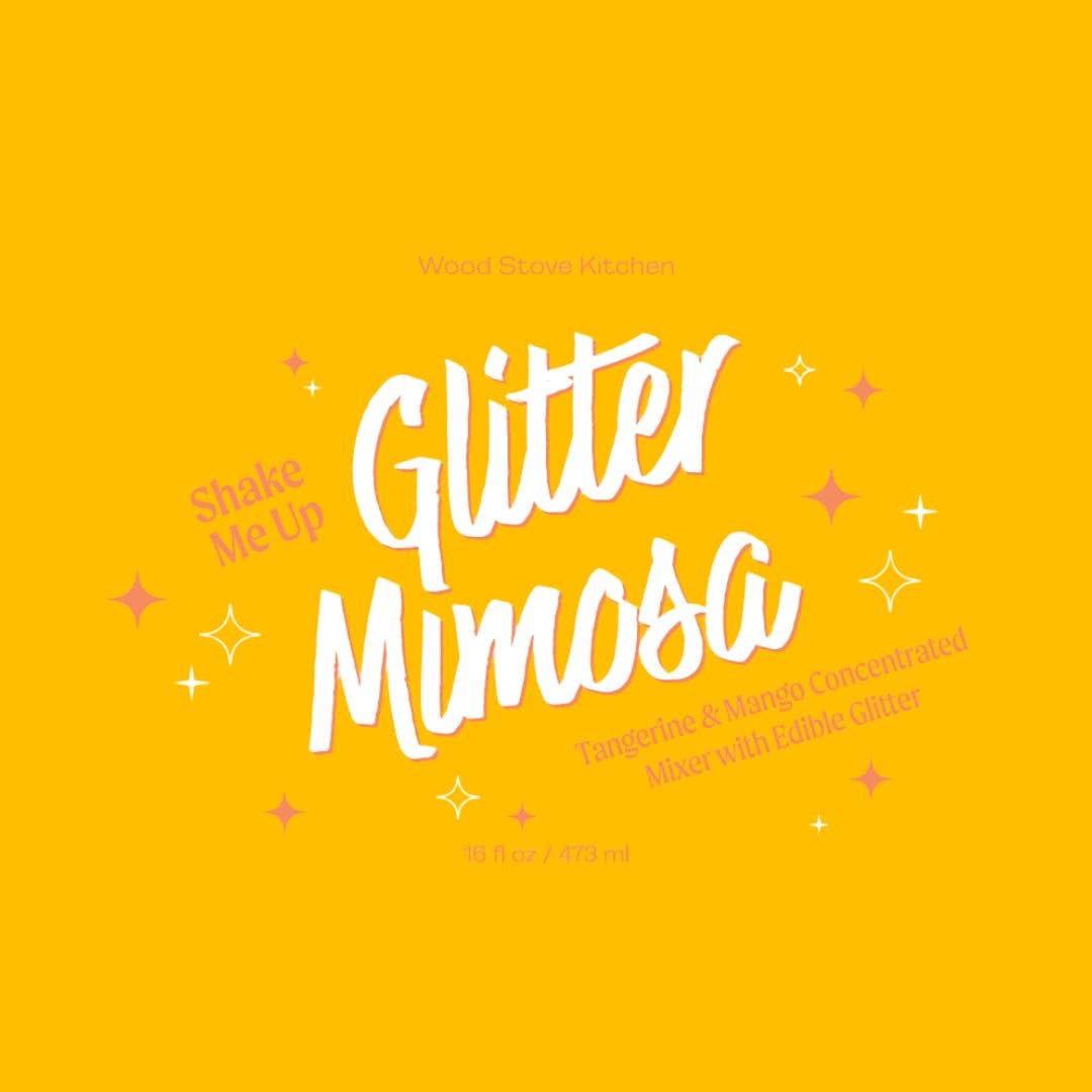 Glitter Mimosa Mixer, 16oz - Wood Stove Kitchen