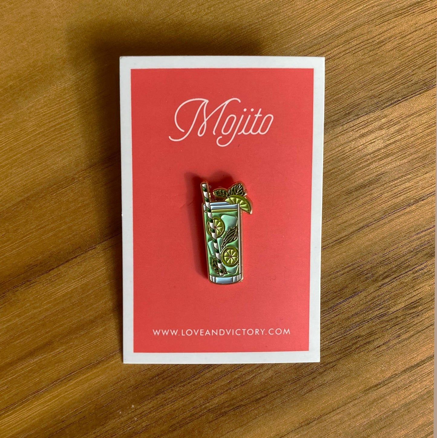 Mojito Cocktail Pin - Love & Victory