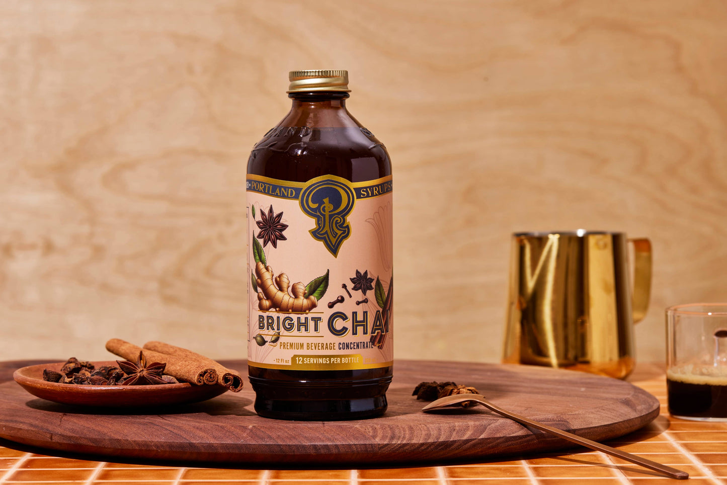 Bright Chai Syrup - Portland Syrups - 12oz