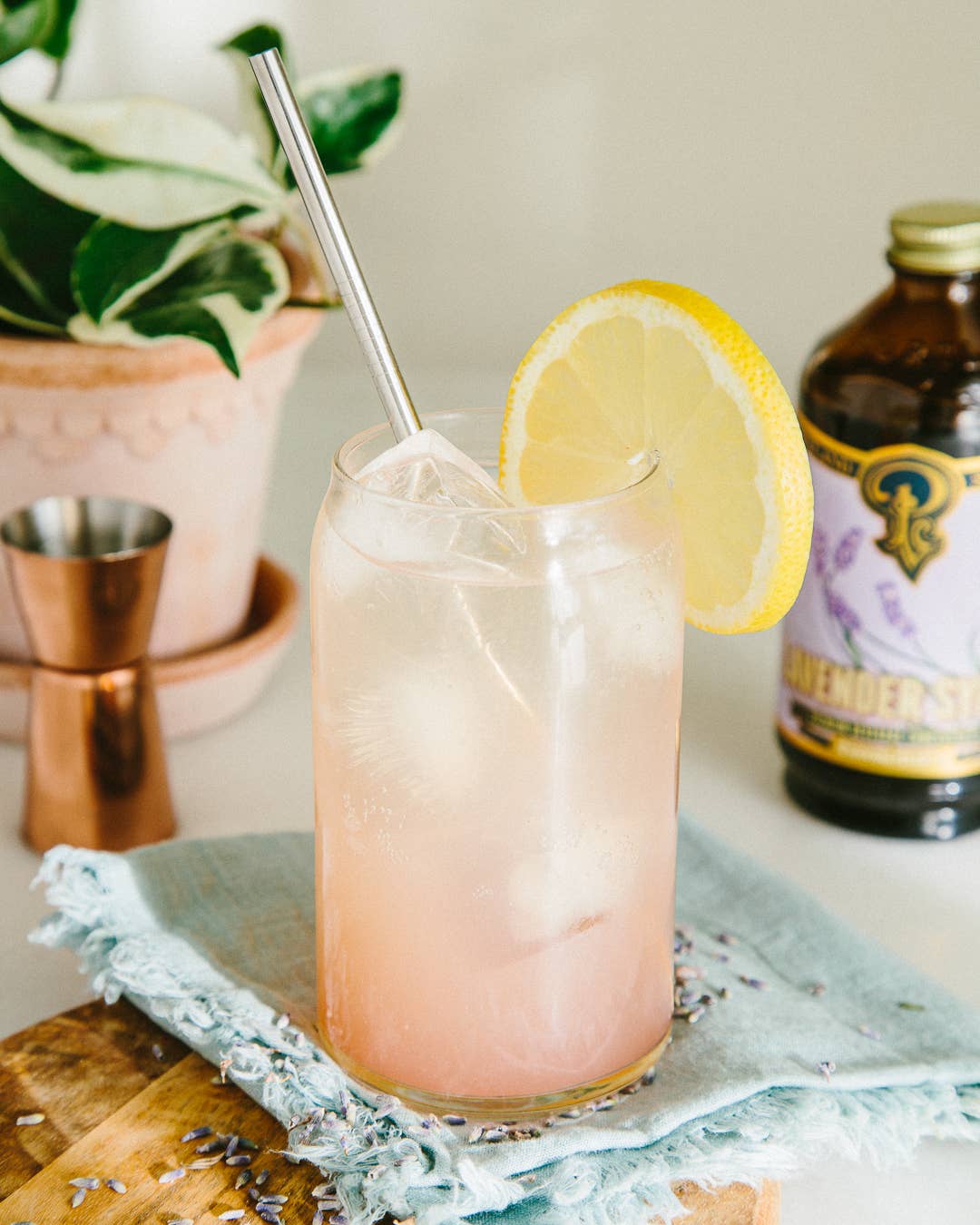 Lavender Syrup 12oz - cocktail / mocktail beverage mixer - Portland Syrups