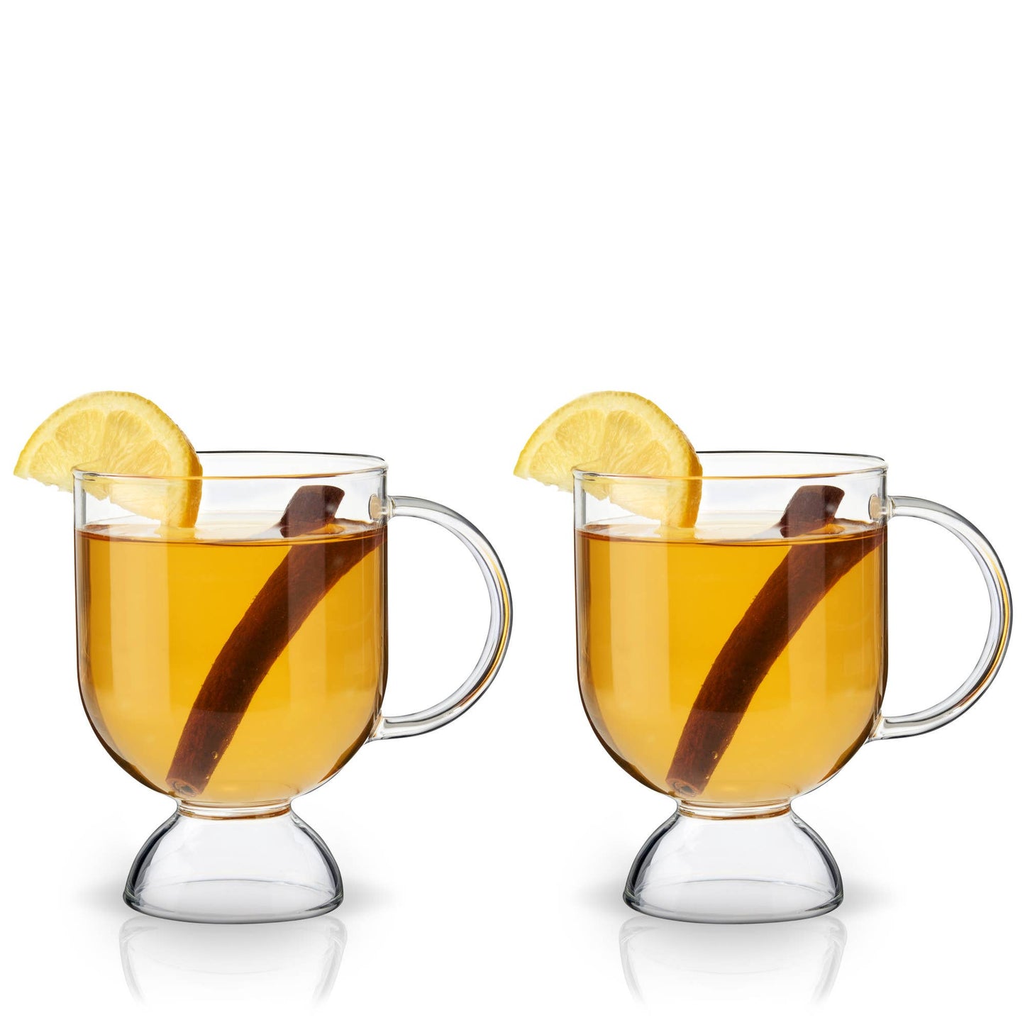 Raye™ Footed Glass Hot Toddy Mugs - Viski - Set of 2