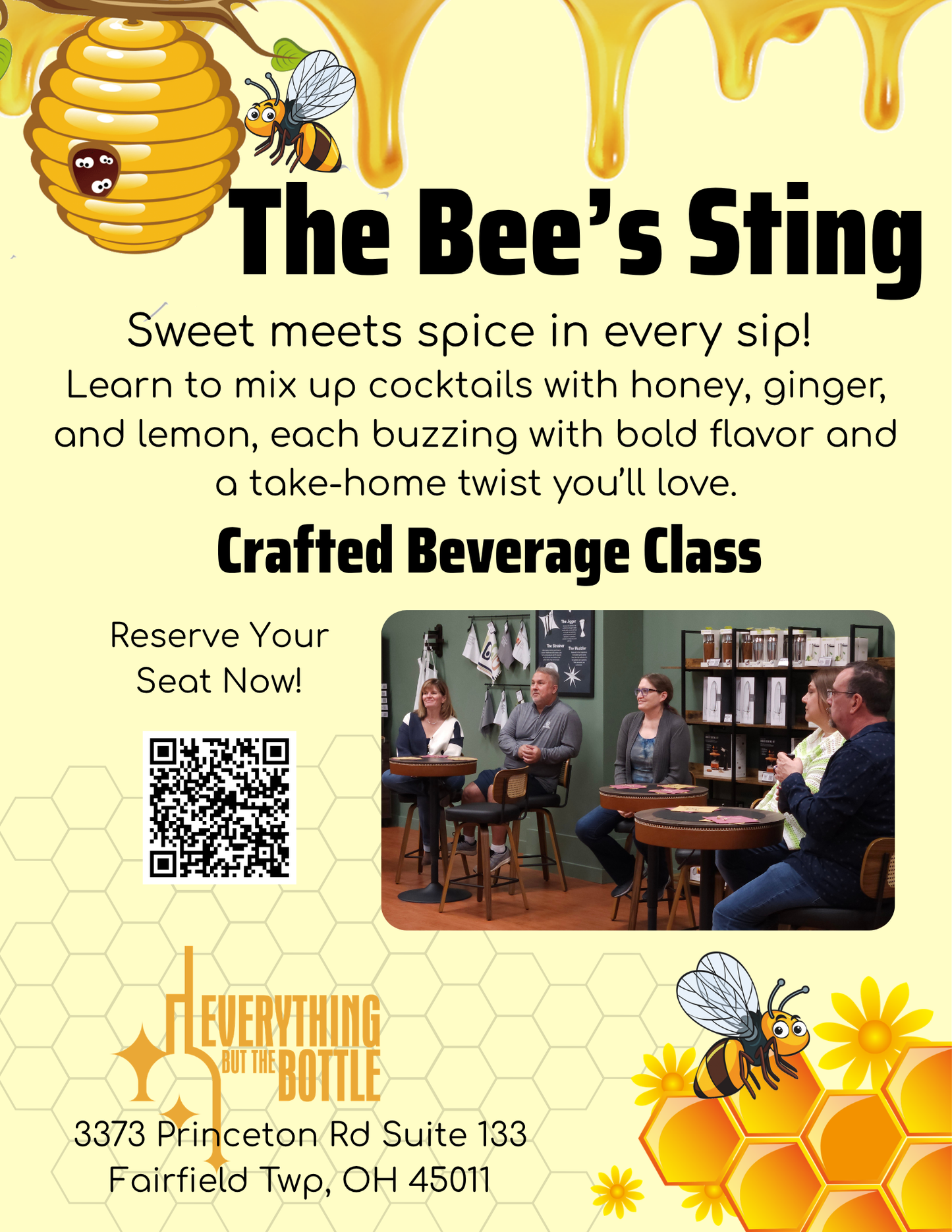 The Bee's Sting Crafting Class - Friday May 1, 2026 - 6:45pm