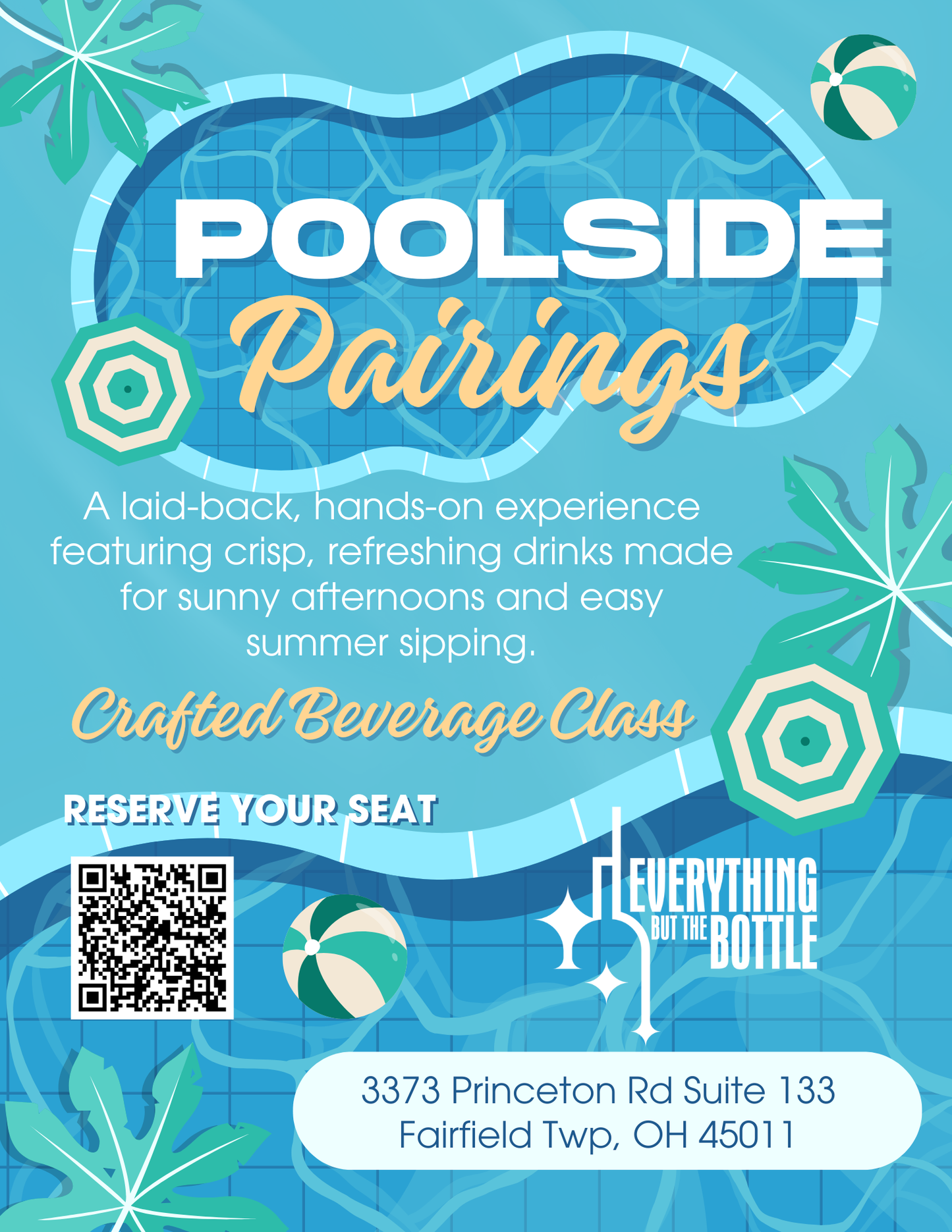 Poolside Pairings Crafting Class - Friday June 12, 2026 - 6:45pm