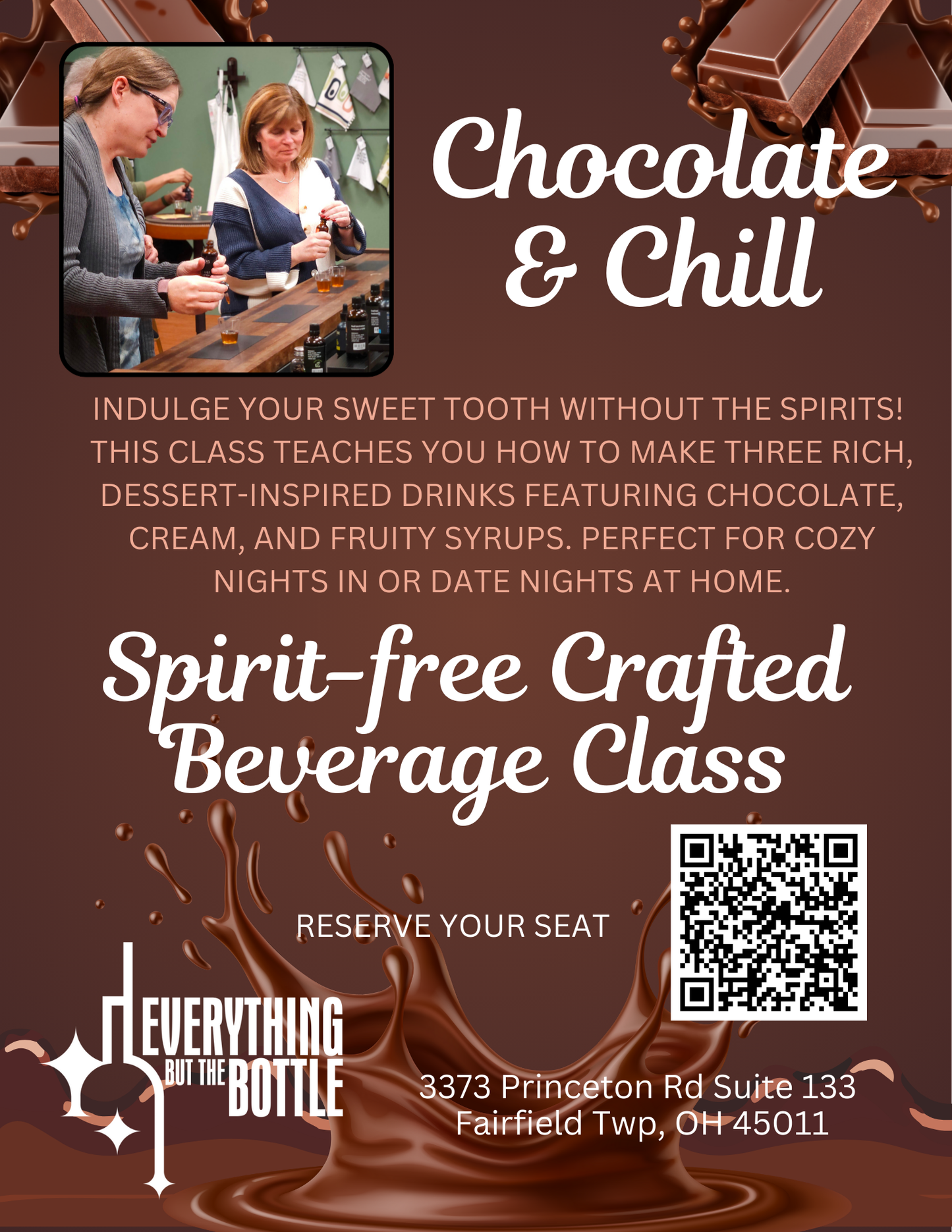 Chocolate & Chill Crafting Class - Sat Feb 14, 2026 - 6:45pm