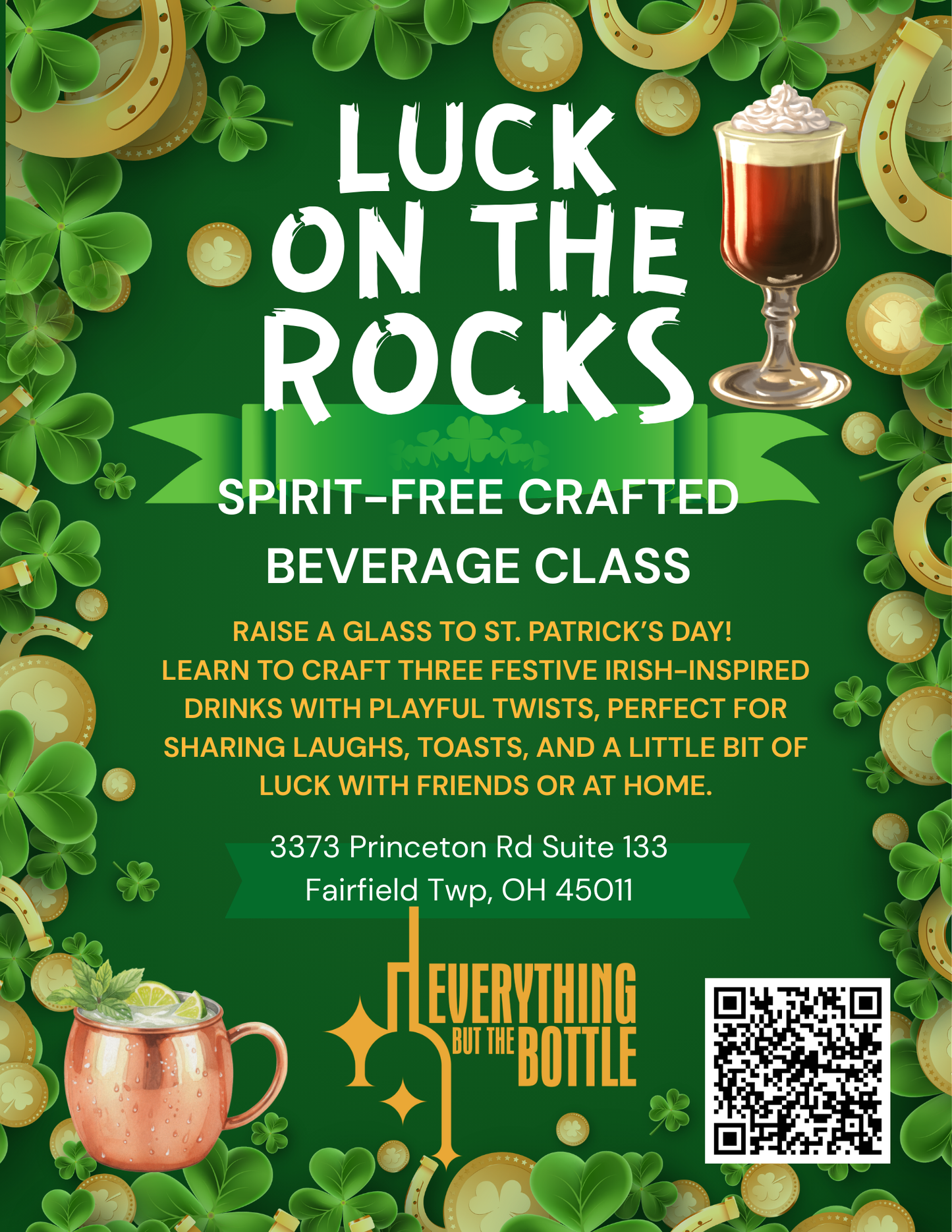 Luck on the Rocks Crafting Class - Sat Mar 14, 2026 - 4:30pm
