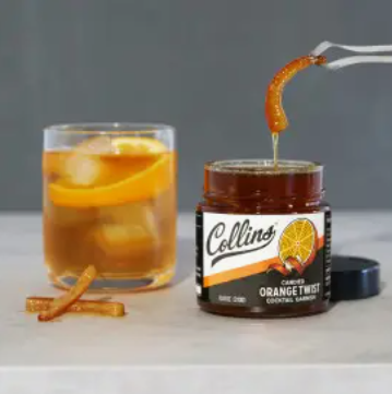 Candied Orange Twist in Syrup - Collins - 10.9 oz