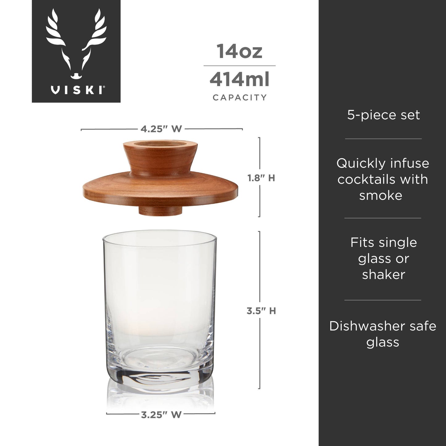 Alchemi Old Fashioned Smoker Kit with Torch - Viski