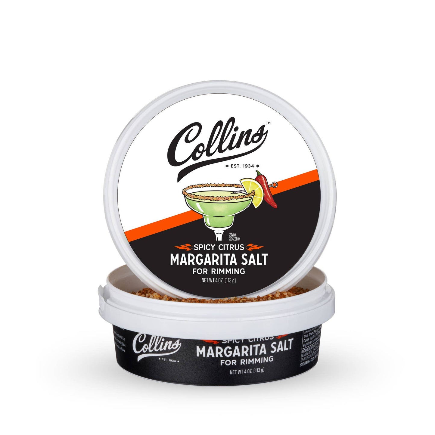 Spicy Citrus Glass Rimming Margarita Sea Salt - Collins - 4 oz