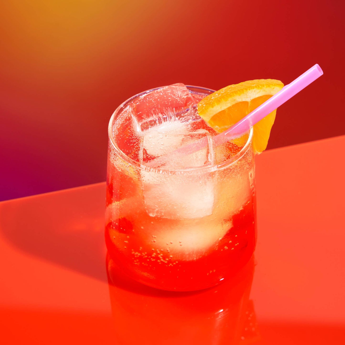 Aurora Colored Glass Cocktail Tumblers - Viski - Set of 4