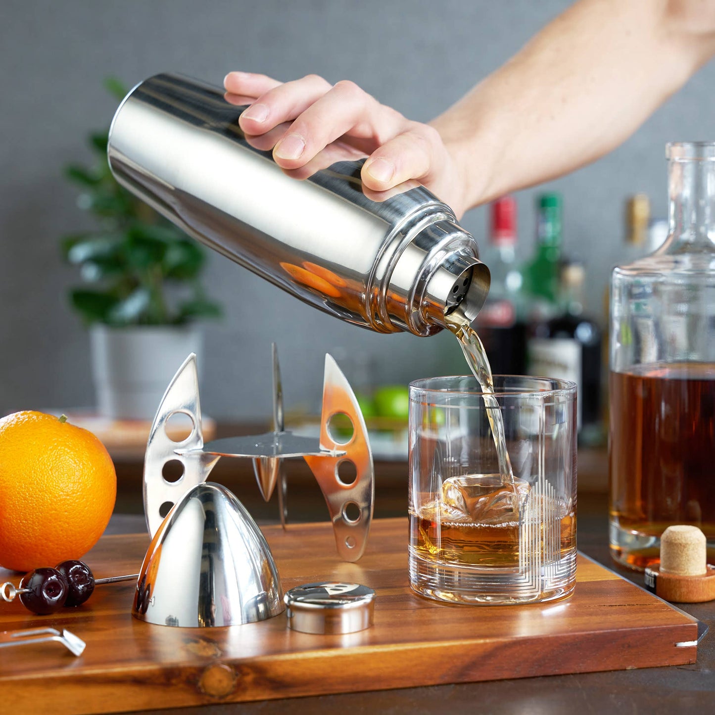 Irving™ Stainless Steel Rocket Cocktail Shaker - Viski