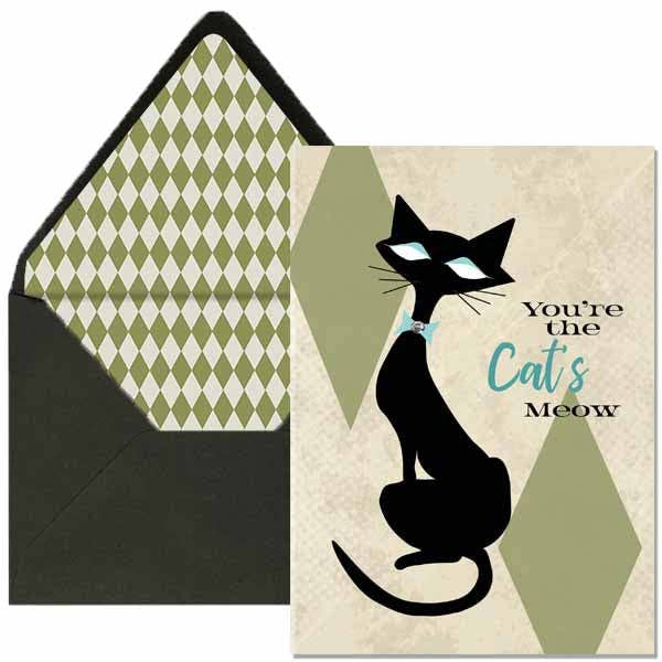 Cat's Meow Everyday Greeting Card - Mod Lounge Paper Company