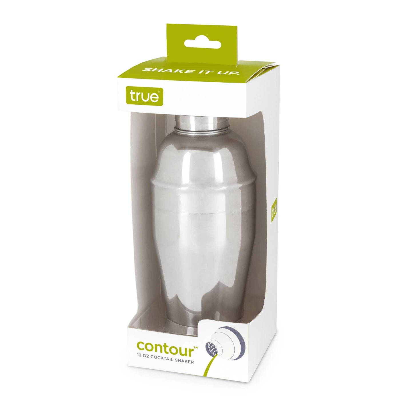 Contour Stainless Steel Cocktail Shaker - TRUE - ASSORTED SIZES