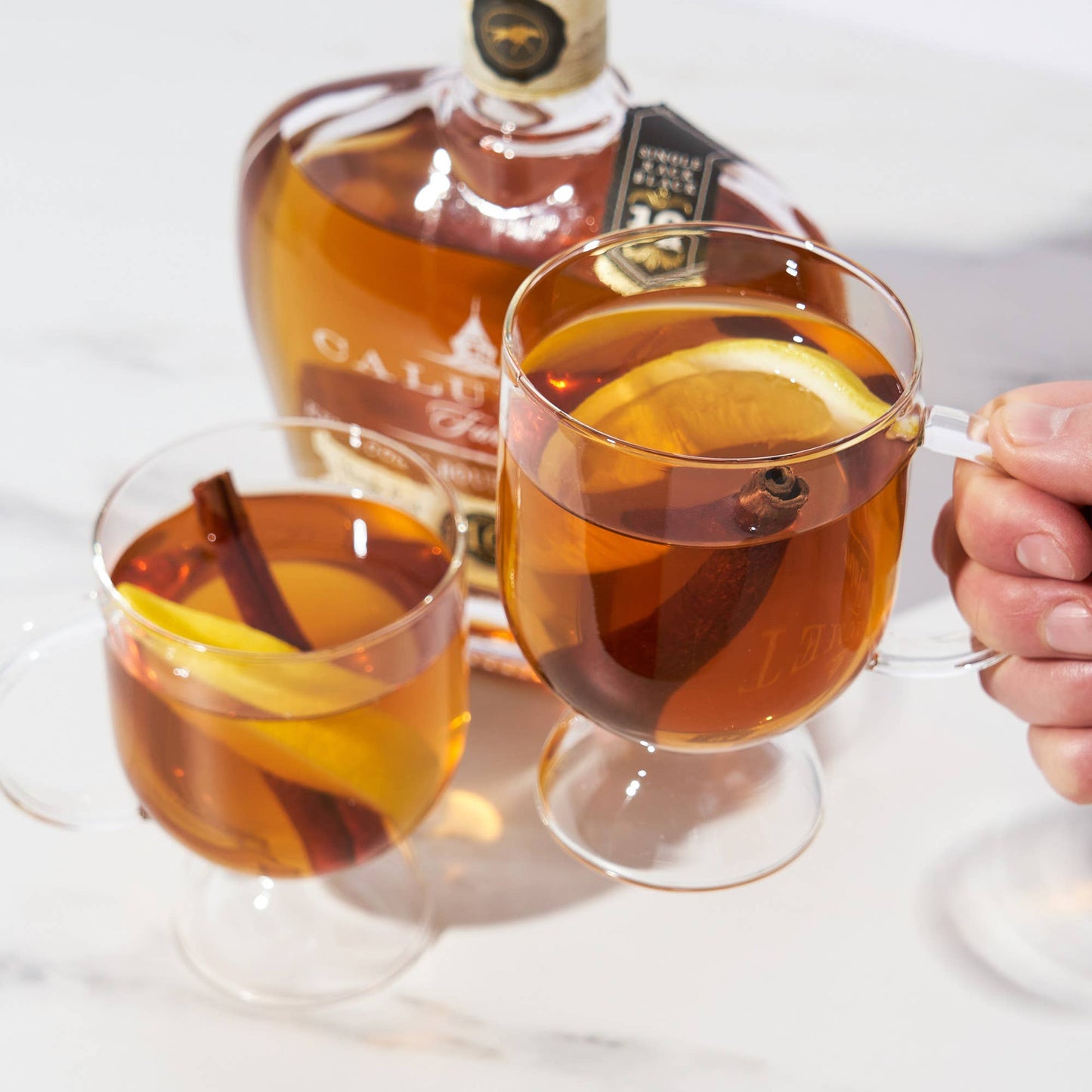 Raye™ Footed Glass Hot Toddy Mugs - Viski - Set of 2