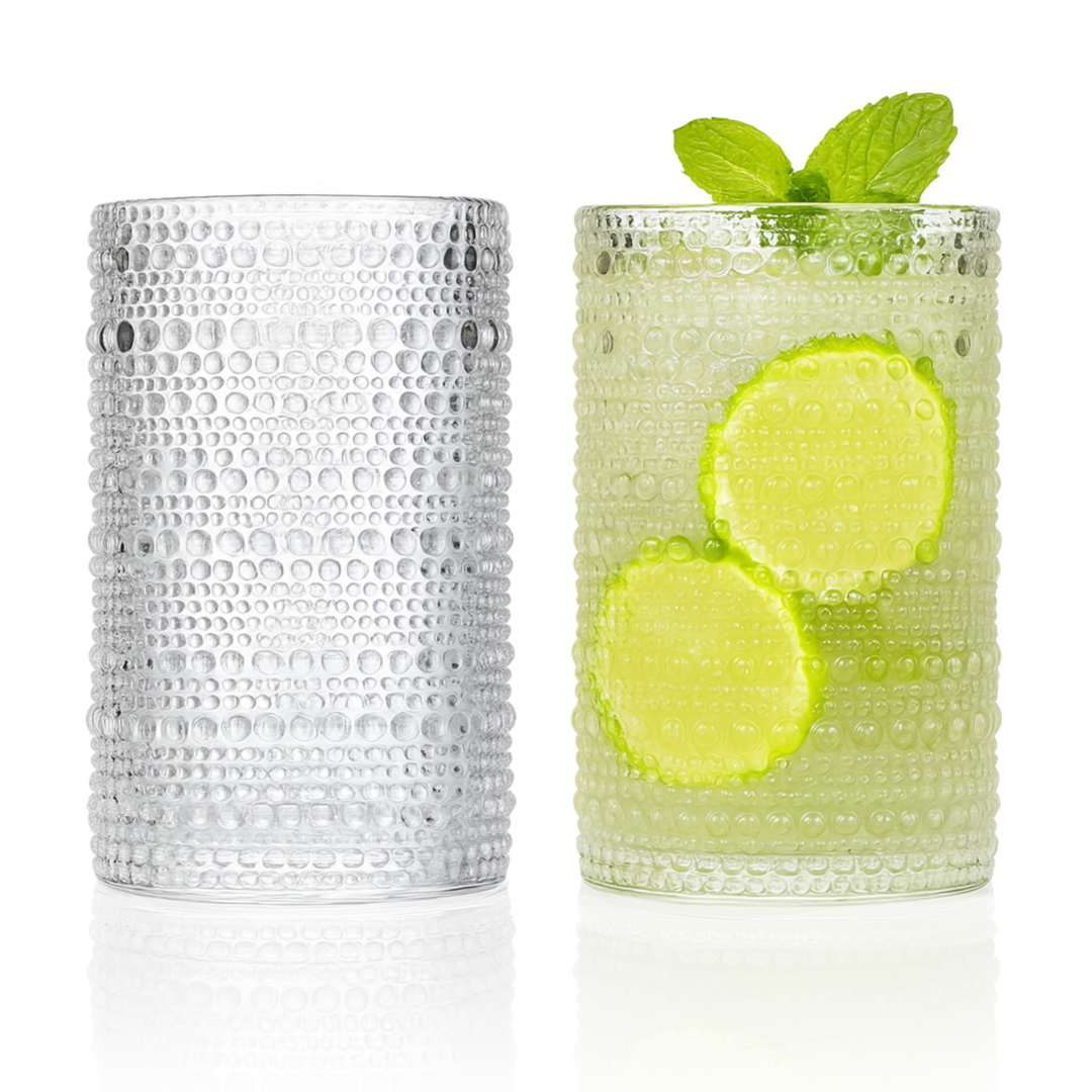 Clear Hobnail Highball Glass - Lemonsoda - 15oz