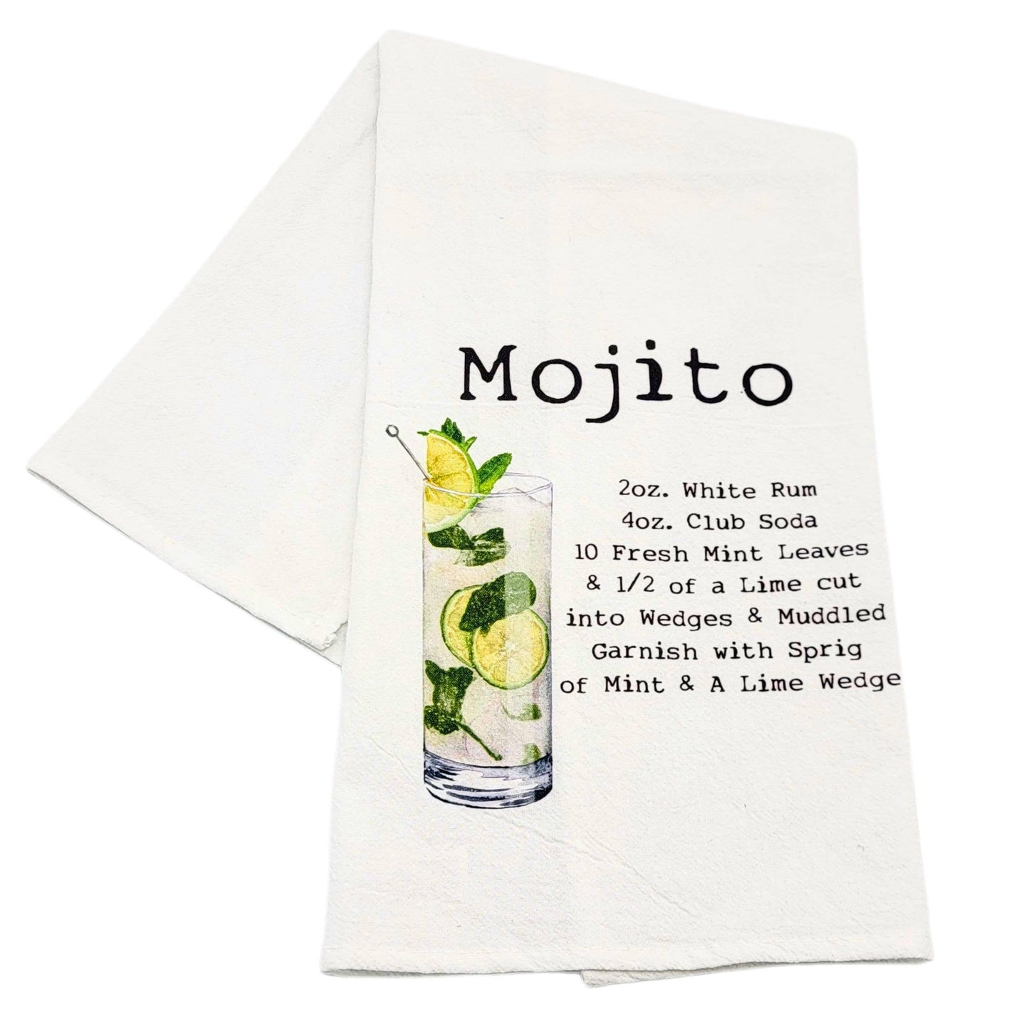 Mojito Cocktail Bar Towel - Driftless Studios
