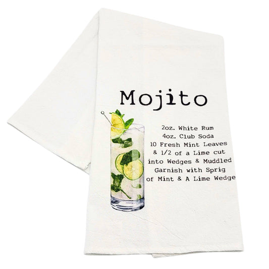 Mojito Cocktail Bar Towel - Driftless Studios