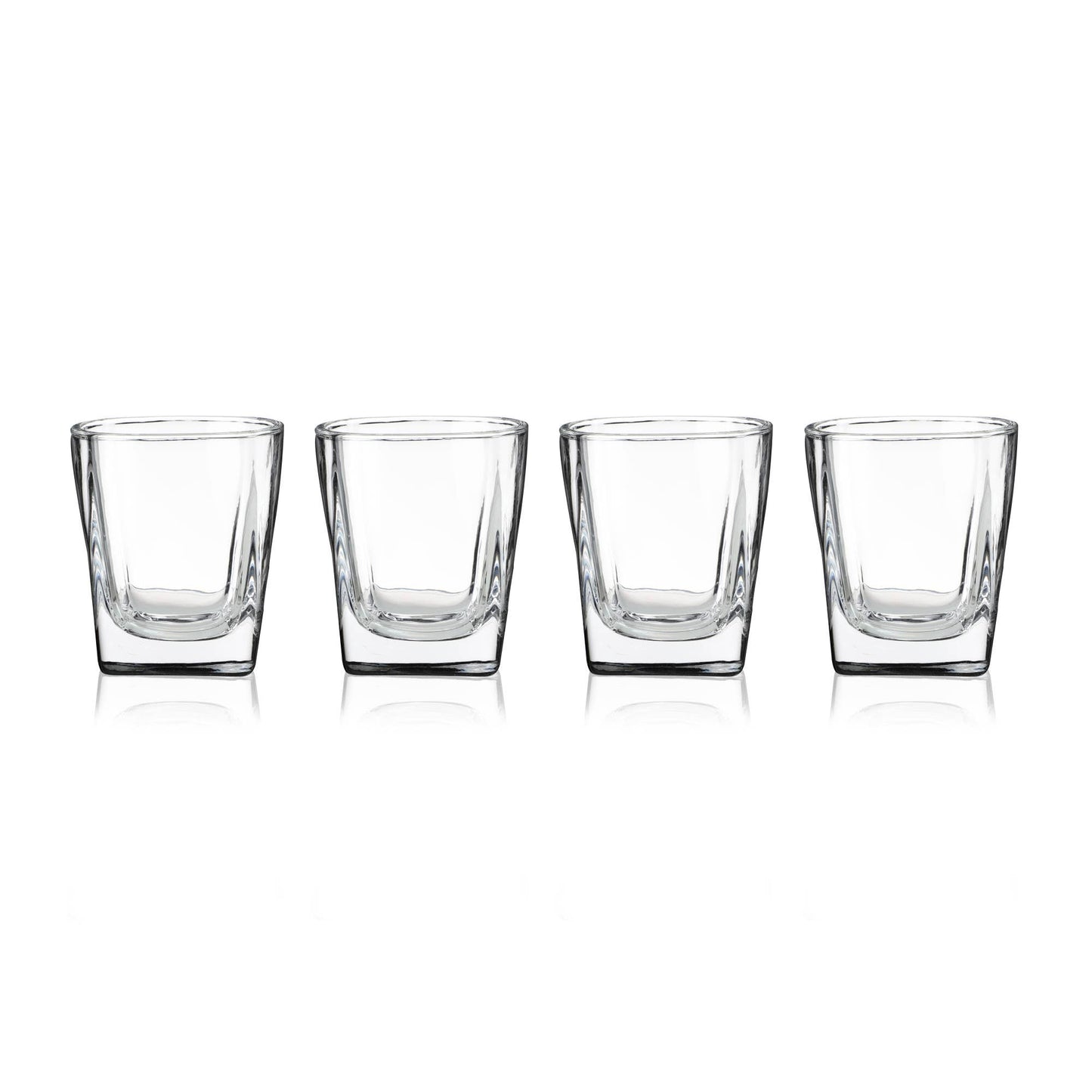Square Shot Glass - TRUE - Set of 4