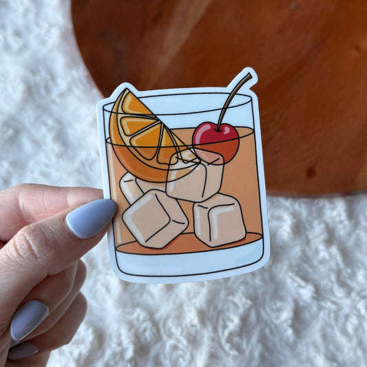Old Fashioned Cocktail Sticker - Big Moods