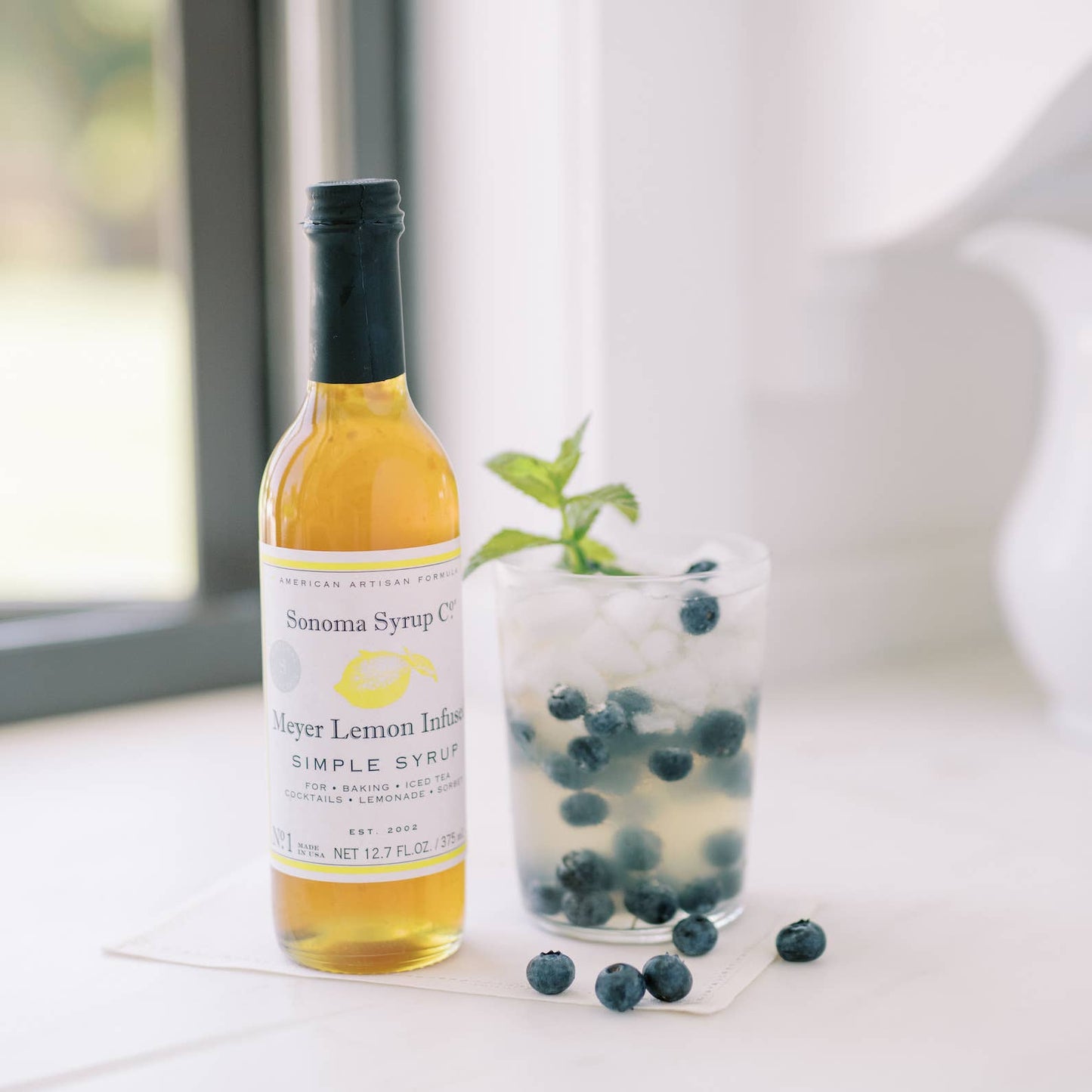 Meyer Lemon Infused Simple Syrup - Sonoma Syrup Co. - 12.7 oz