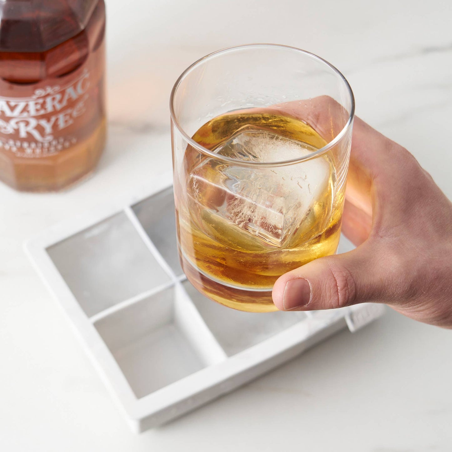 Marbled Silicone 2-inch Ice Cube Tray - TRUE