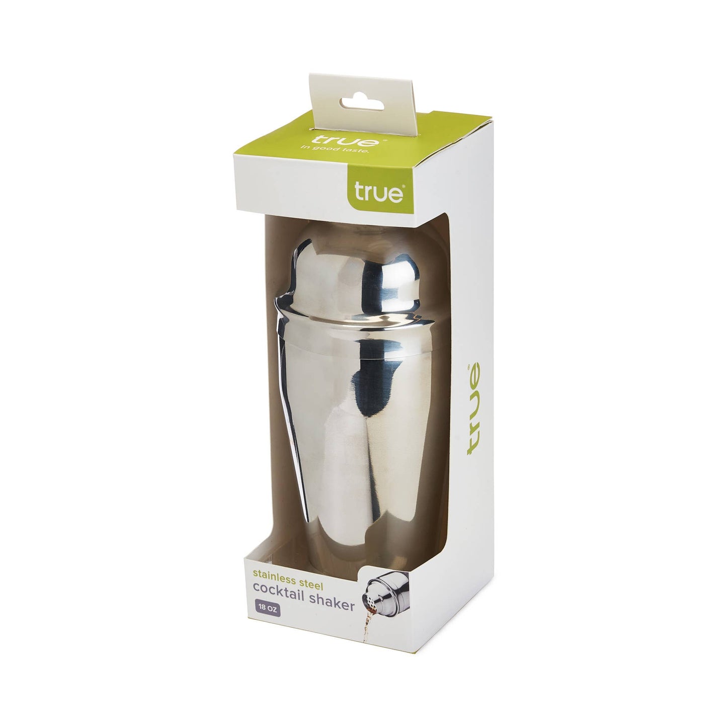 Contour Stainless Steel Cocktail Shaker - TRUE - ASSORTED SIZES