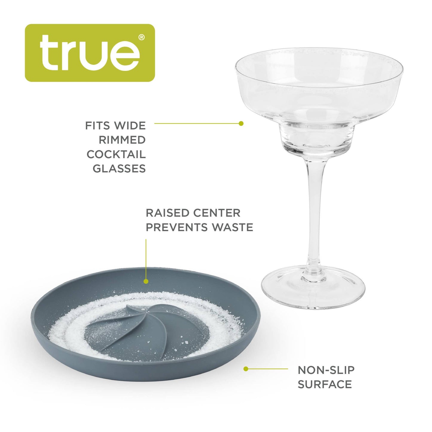 Frill Single Tier Silicone Cocktail Glass Rimmer - TRUE