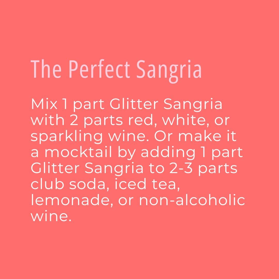 Glitter Sangria Cocktail Mix/Syrup - Wood Stove Kitchen