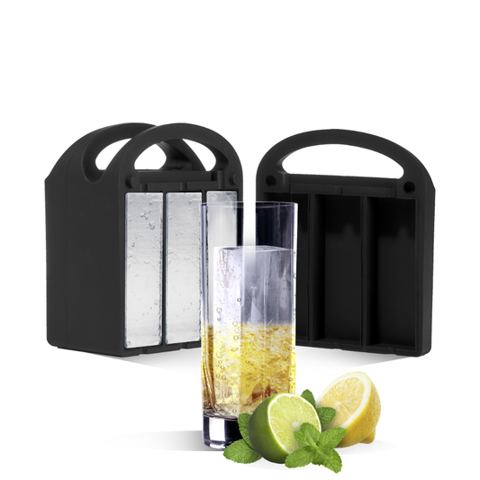 Silicone Collins Ice Cube Maker - Lemonsoda - 6 Cuboids