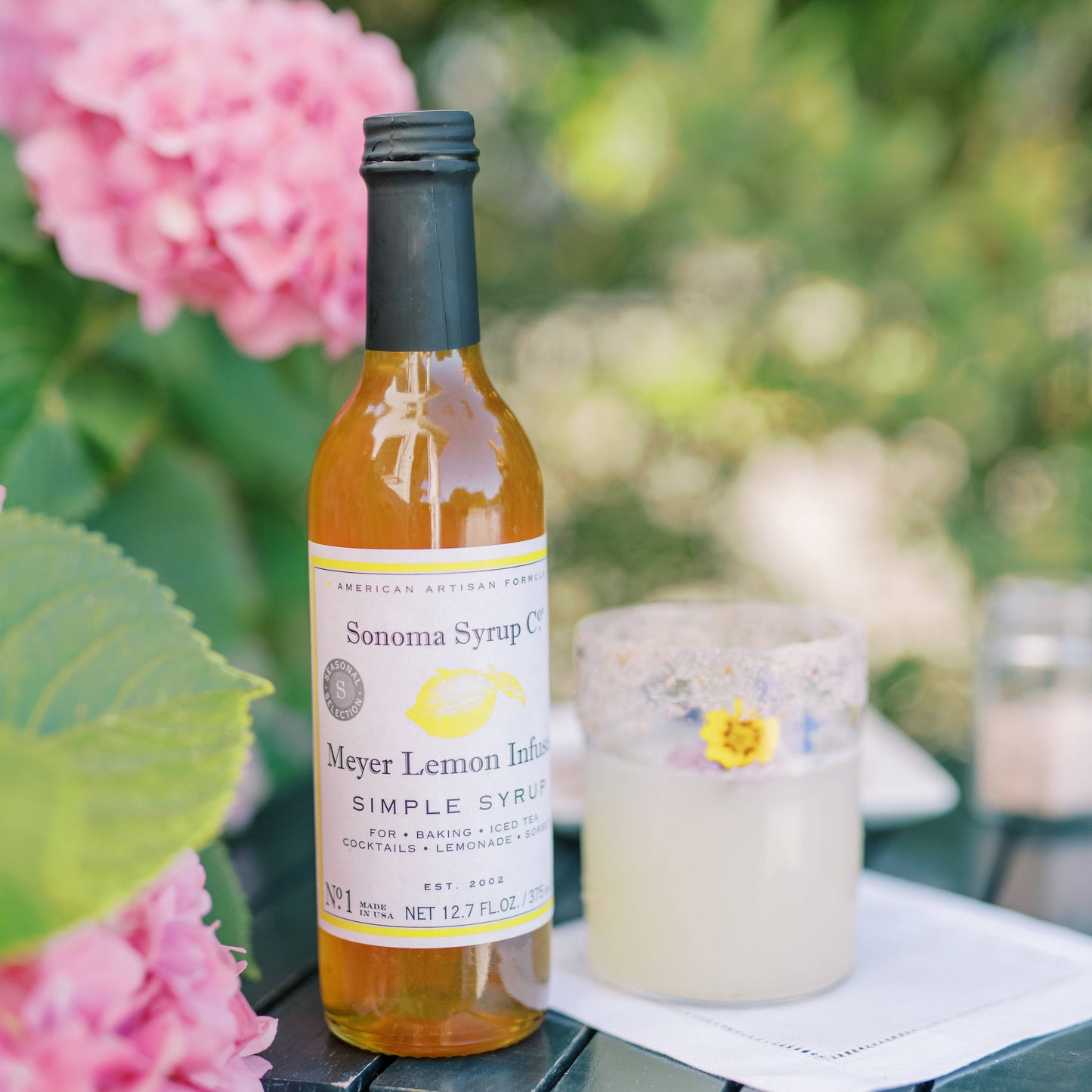 Meyer Lemon Infused Simple Syrup - Sonoma Syrup Co. - 12.7 oz