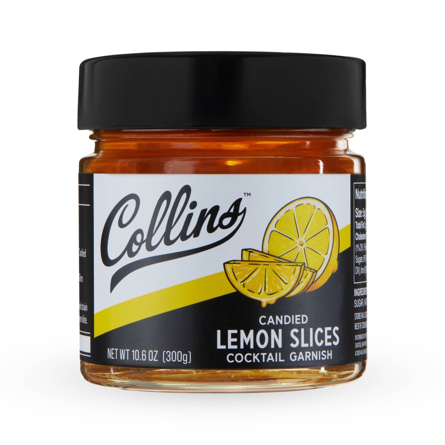 Candied Lemon Slices in Syrup - Collins - 10.6 oz