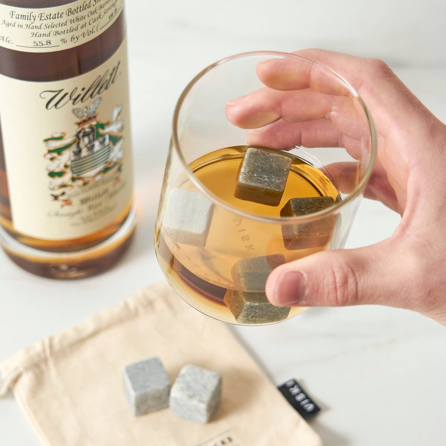 Glacier Rocks® Small Soapstone Whiskey Cubes - Viski - Set of 6