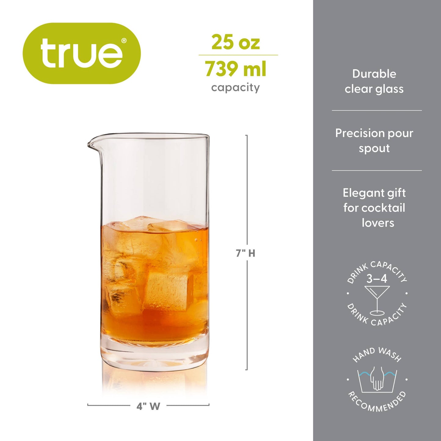 Stirred Large Mixing Glass - TRUE
