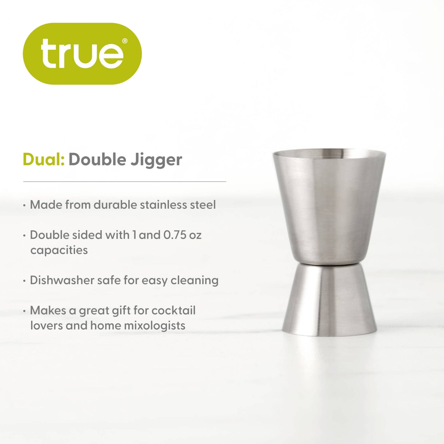Stainless Steel Double Jigger - TRUE