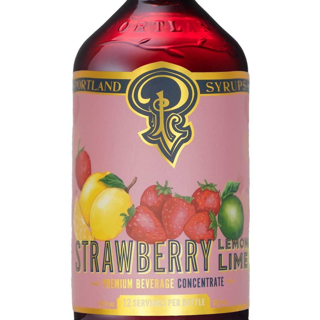Strawberry Lemon Lime Syrup - Portland Syrups - 12oz