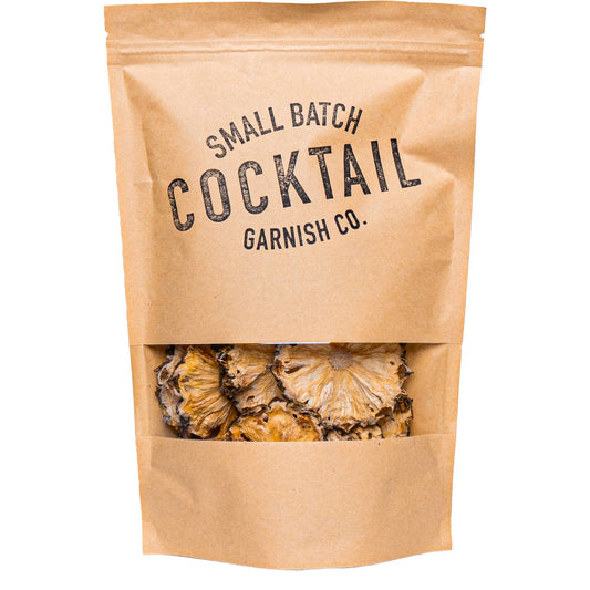 Dehydrated Pineapple Slice (with Rind), 14 Slices - Cocktail Garnish Co.